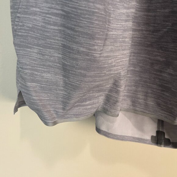 Lululemon Men's gray marled stretch running Gym Shorts Medium M 5.5" inseam - Picture 3 of 5